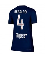 Ženske Nogometnih dresov Paris Saint-Germain Lucas Beraldo #4 Domači 2025-26 Kratki rokavi